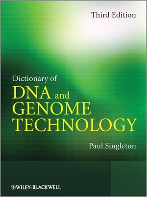 cover image of Dictionary of DNA and Genome Technology